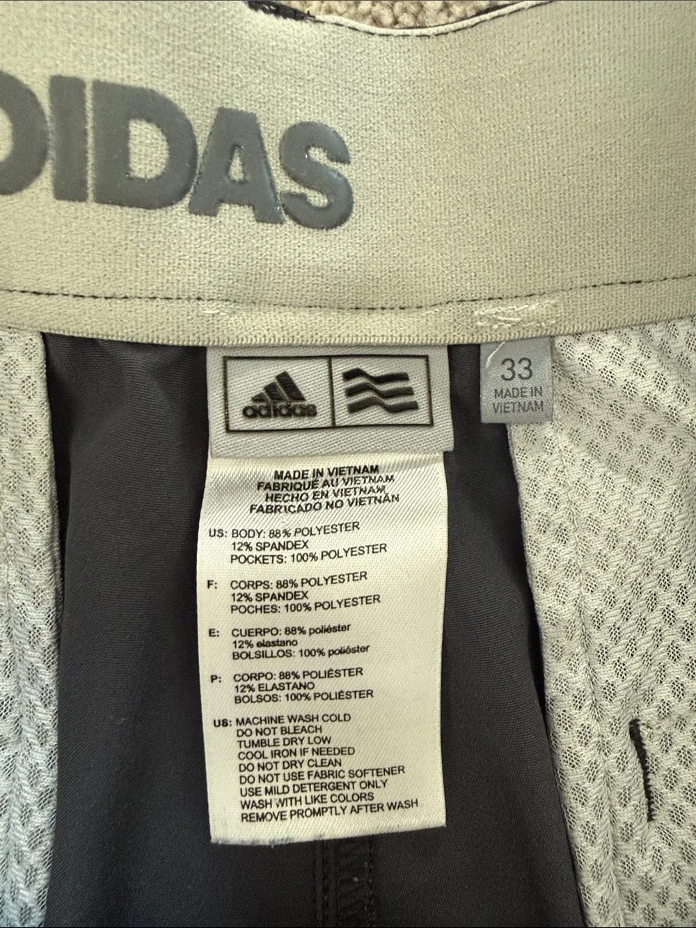 adidas Black Men's Athletic Shorts with Elastic Waist